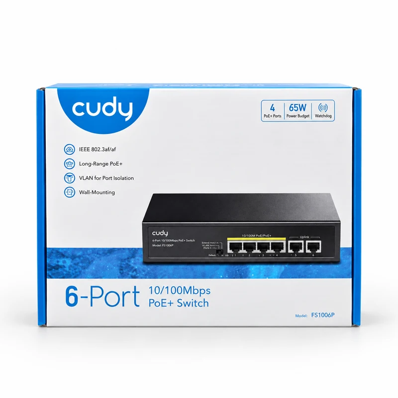 Cudy Poe switch 6 port